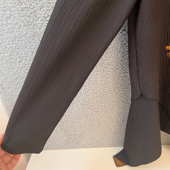 Feratelli Blouse M Women’s Too Black Paint Splatter Graphic Lagenlook Abstract - Picture 5 of 10